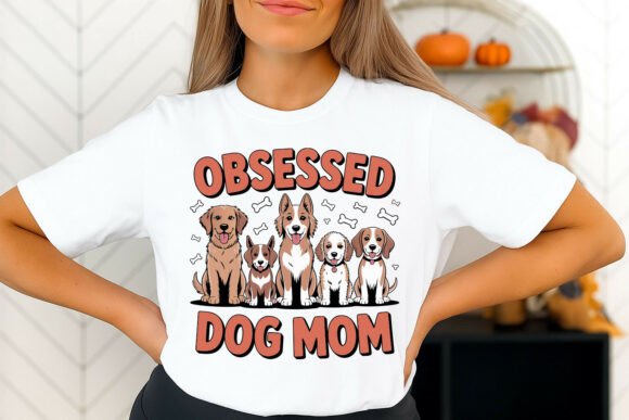 Dog Mom Graphic: A Canine Family Portrait